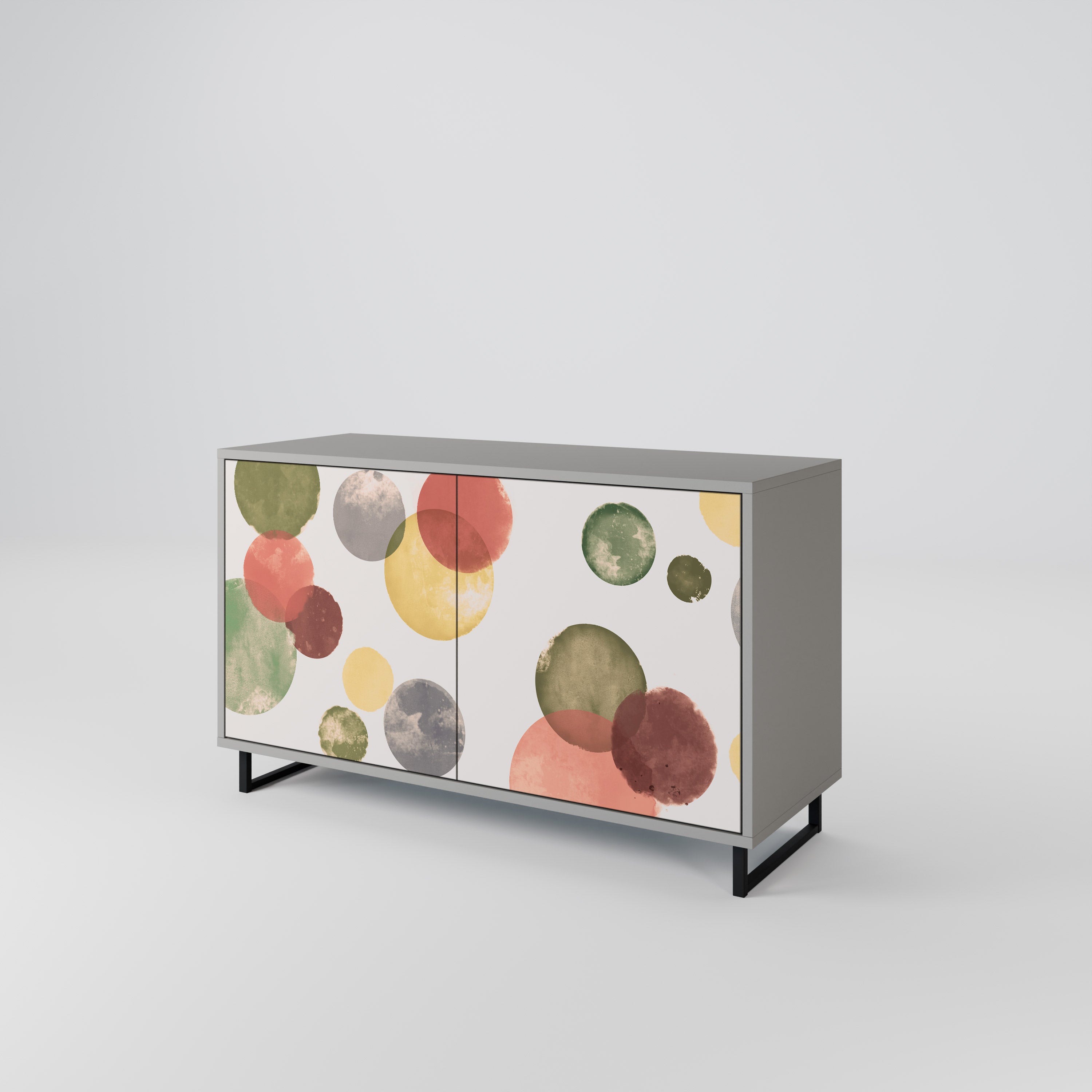 FLEETING HAPPINESS Sideboard mit 2 Türen in Grau