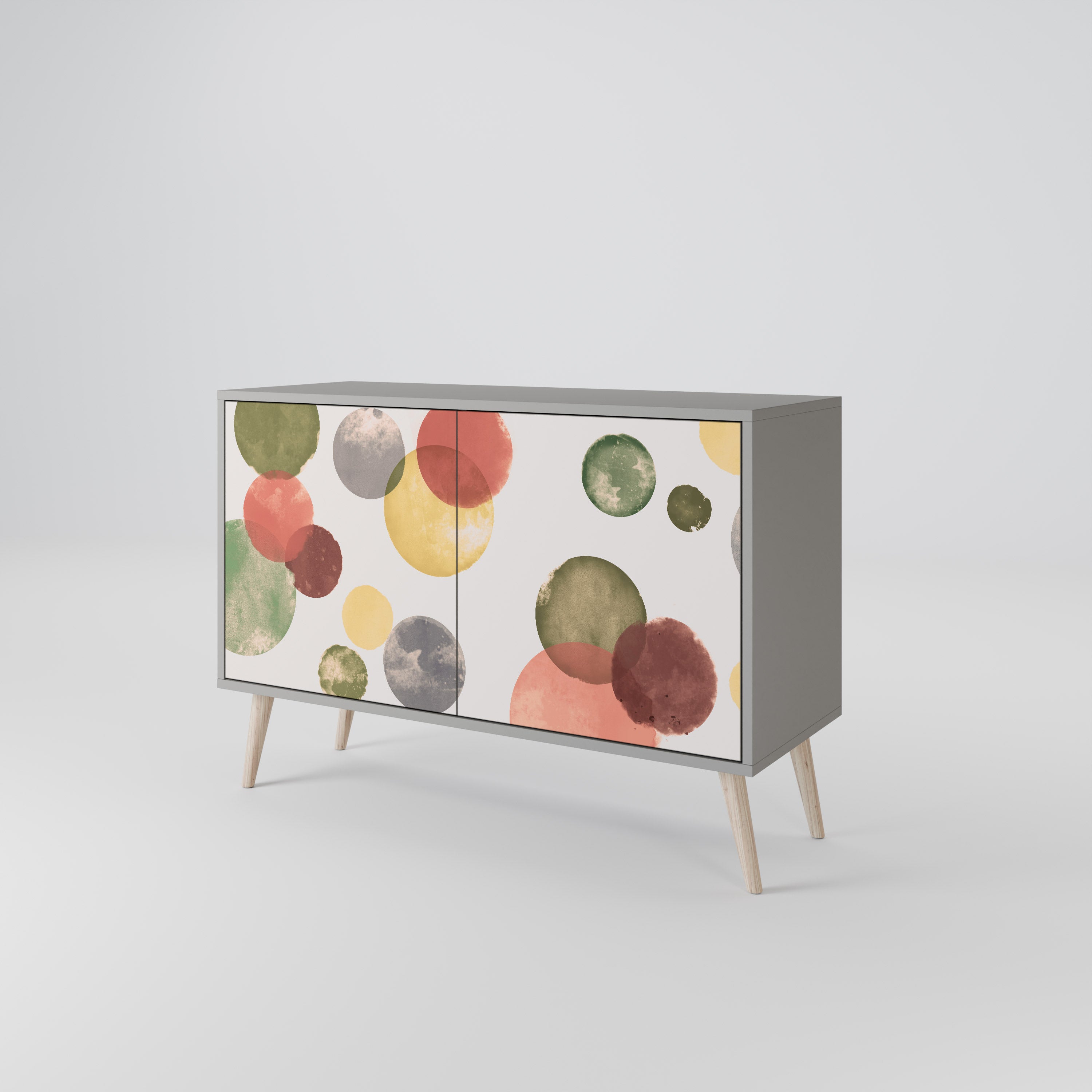 FLEETING HAPPINESS Sideboard mit 2 Türen in Grau