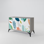 BOTANICAL HURRICANE Sideboard mit 2 Türen in Grau