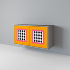 TEARS IN HEAVEN Sideboard mit 2 Türen in Grau