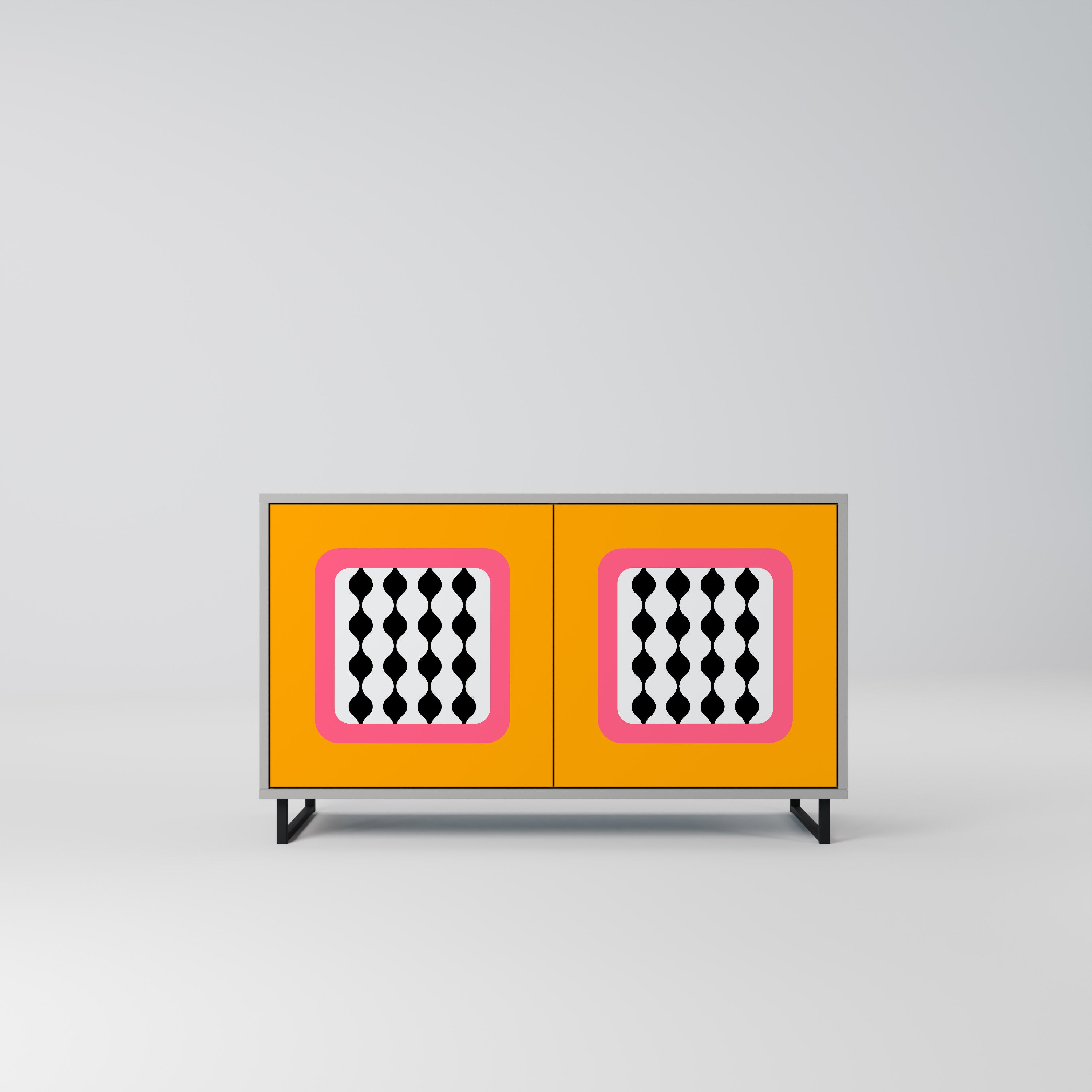 TEARS IN HEAVEN Sideboard mit 2 Türen in Grau