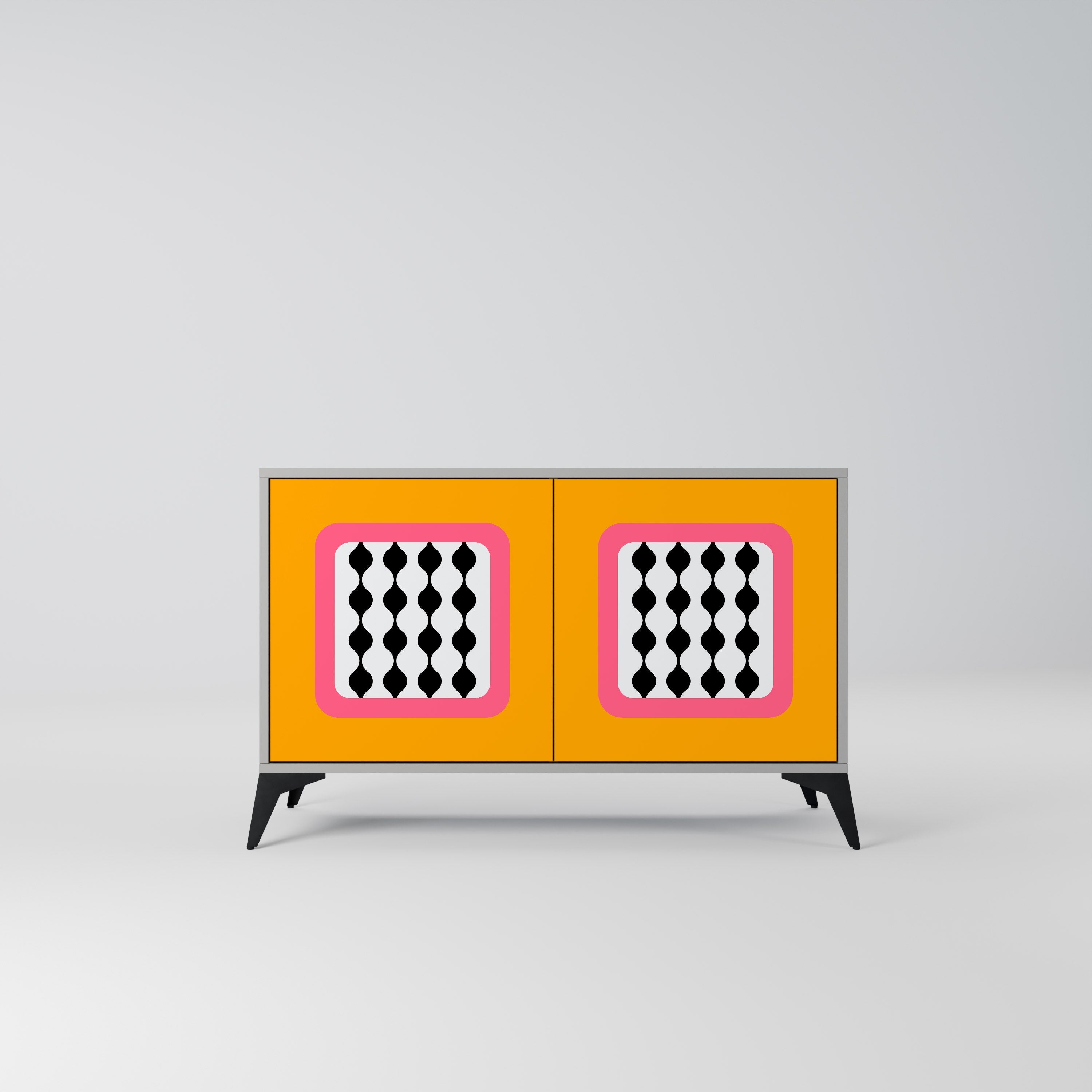 TEARS IN HEAVEN Sideboard mit 2 Türen in Grau