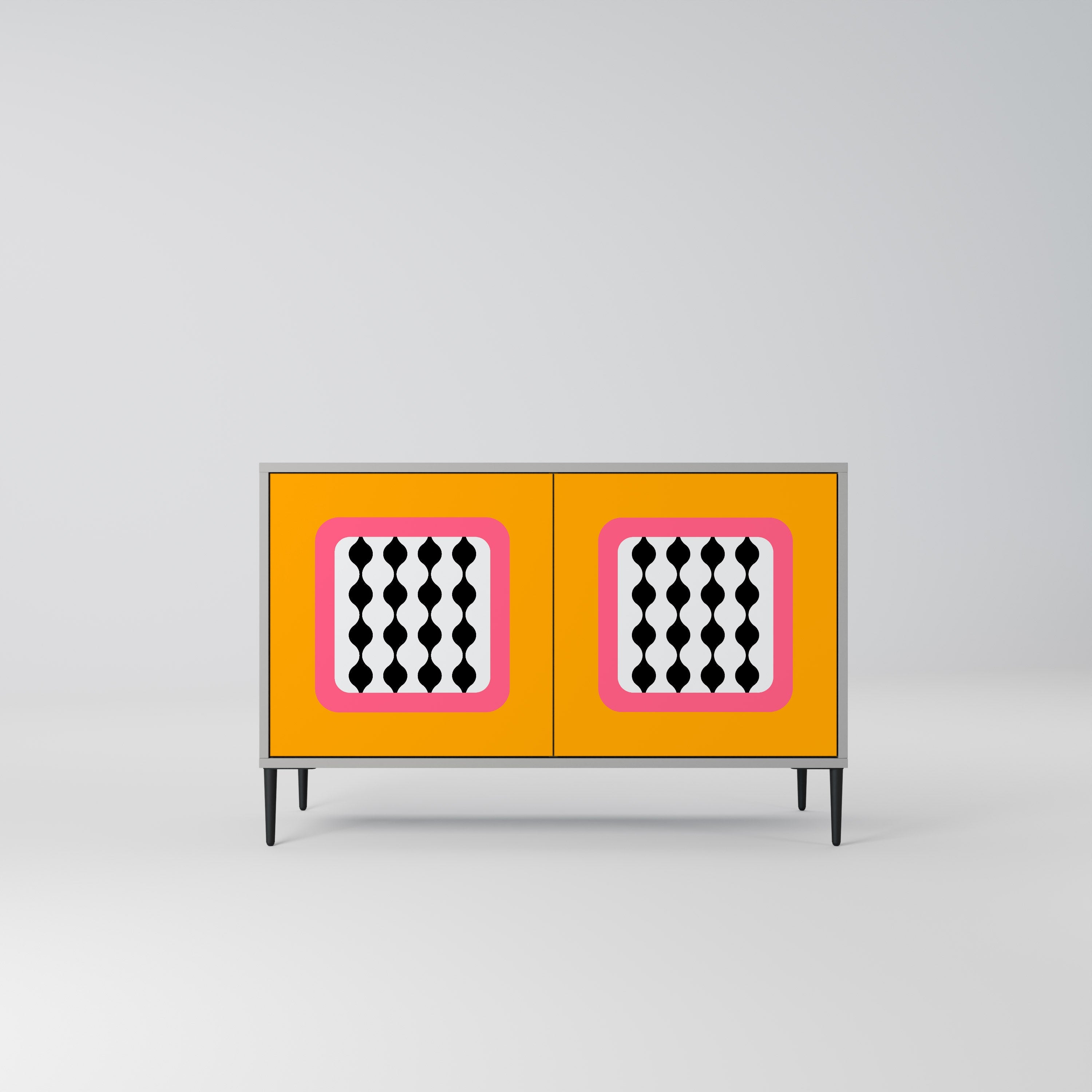 TEARS IN HEAVEN Sideboard mit 2 Türen in Grau