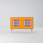 TEARS IN HEAVEN Sideboard mit 2 Türen in Grau