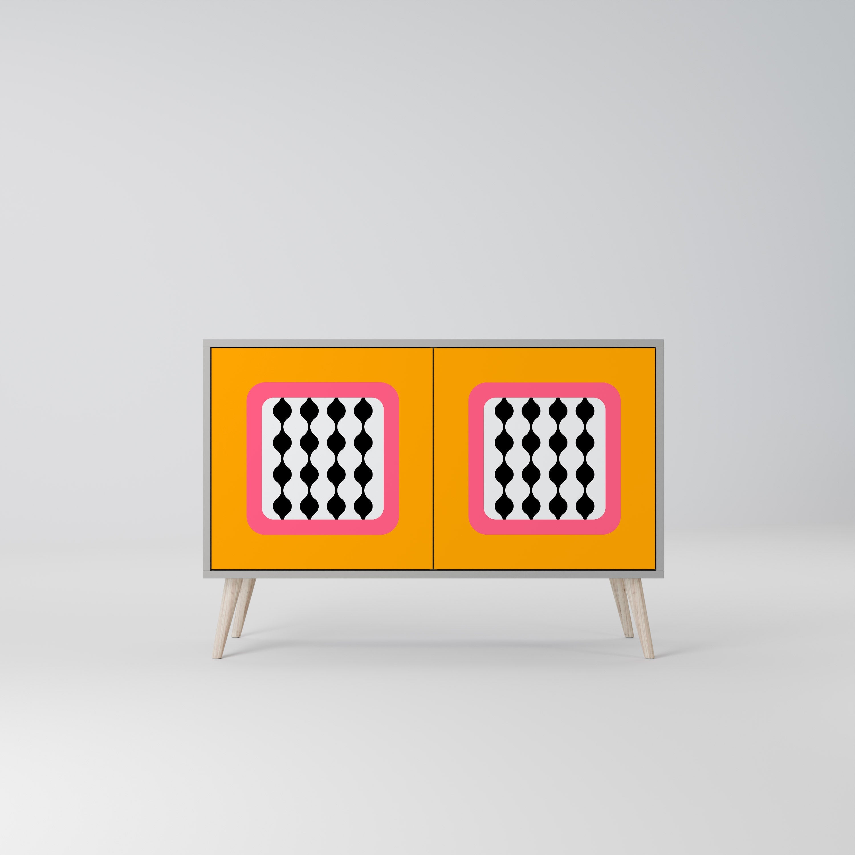 TEARS IN HEAVEN Sideboard mit 2 Türen in Grau