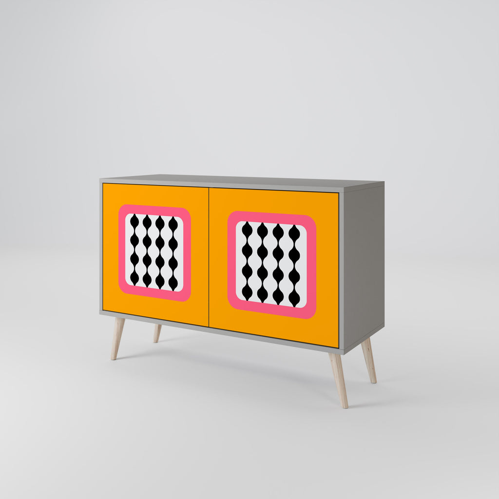 TEARS IN HEAVEN Sideboard mit 2 Türen in Grau