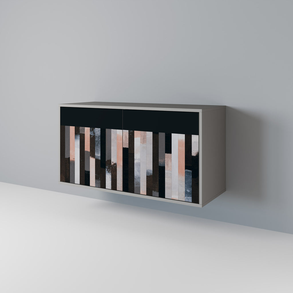 COLLAGE OF RECTANGLES Sideboard mit 2 Türen in Grau
