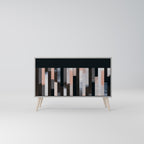 COLLAGE OF RECTANGLES Sideboard mit 2 Türen in Grau