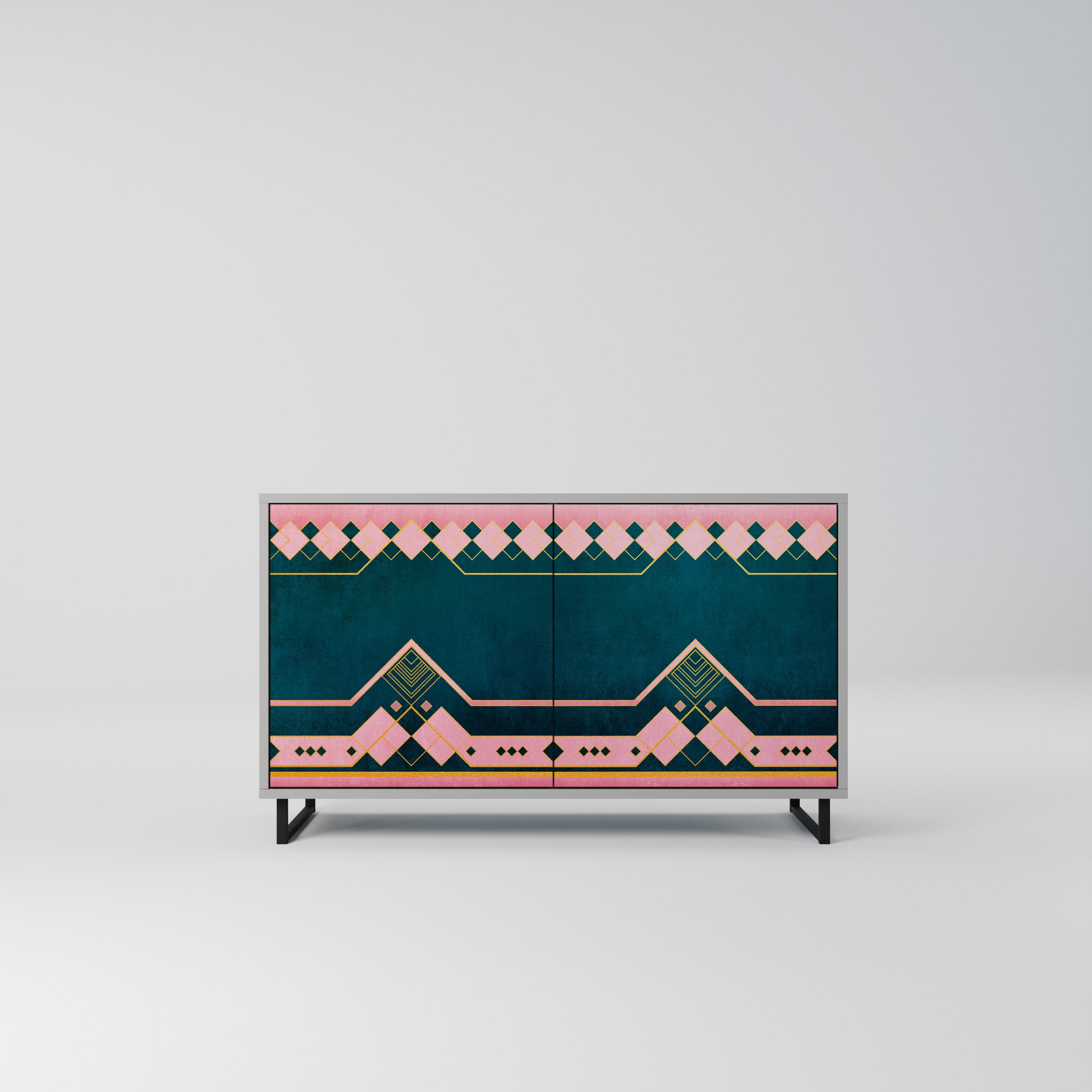 ROYAL COMPOSITION Sideboard mit 2 Türen in Grau