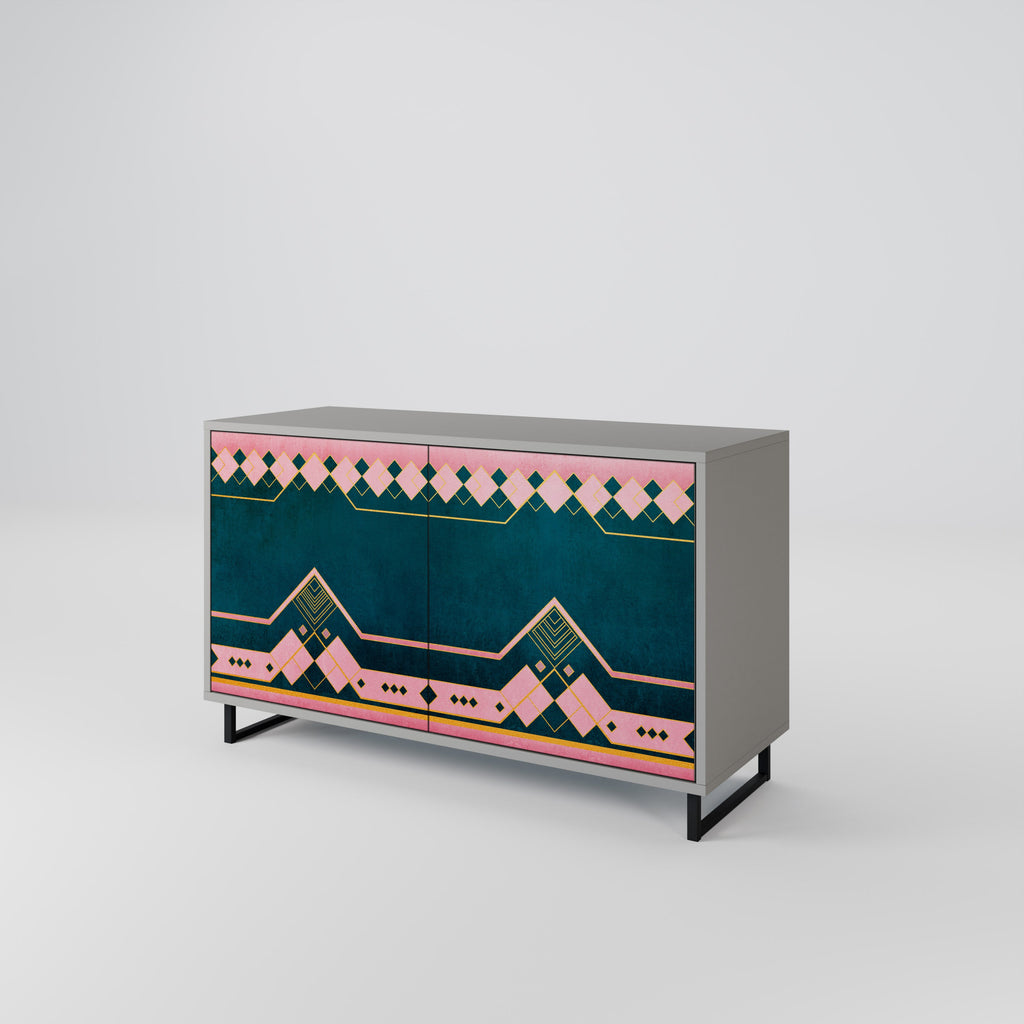 ROYAL COMPOSITION Sideboard mit 2 Türen in Grau