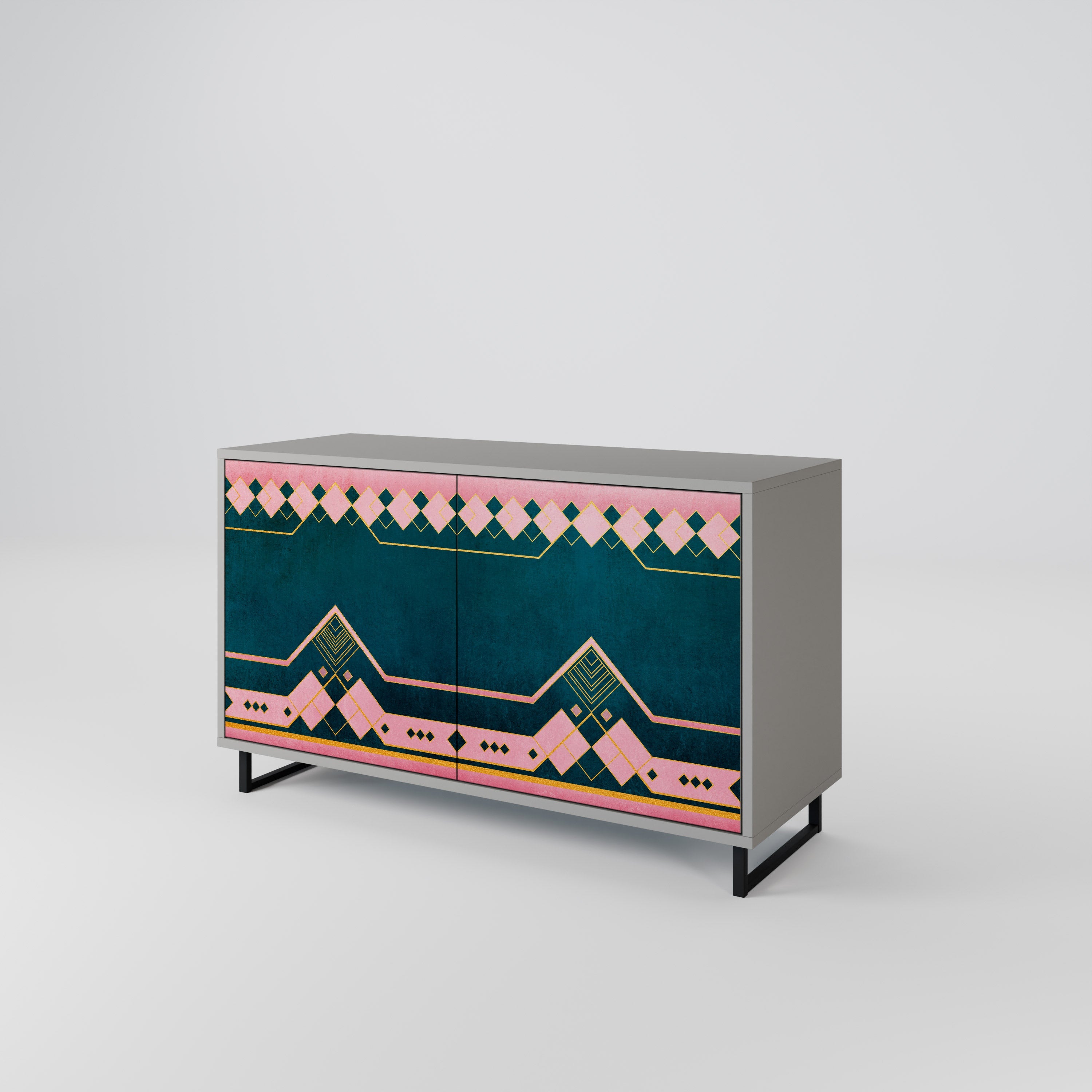 ROYAL COMPOSITION Sideboard mit 2 Türen in Grau