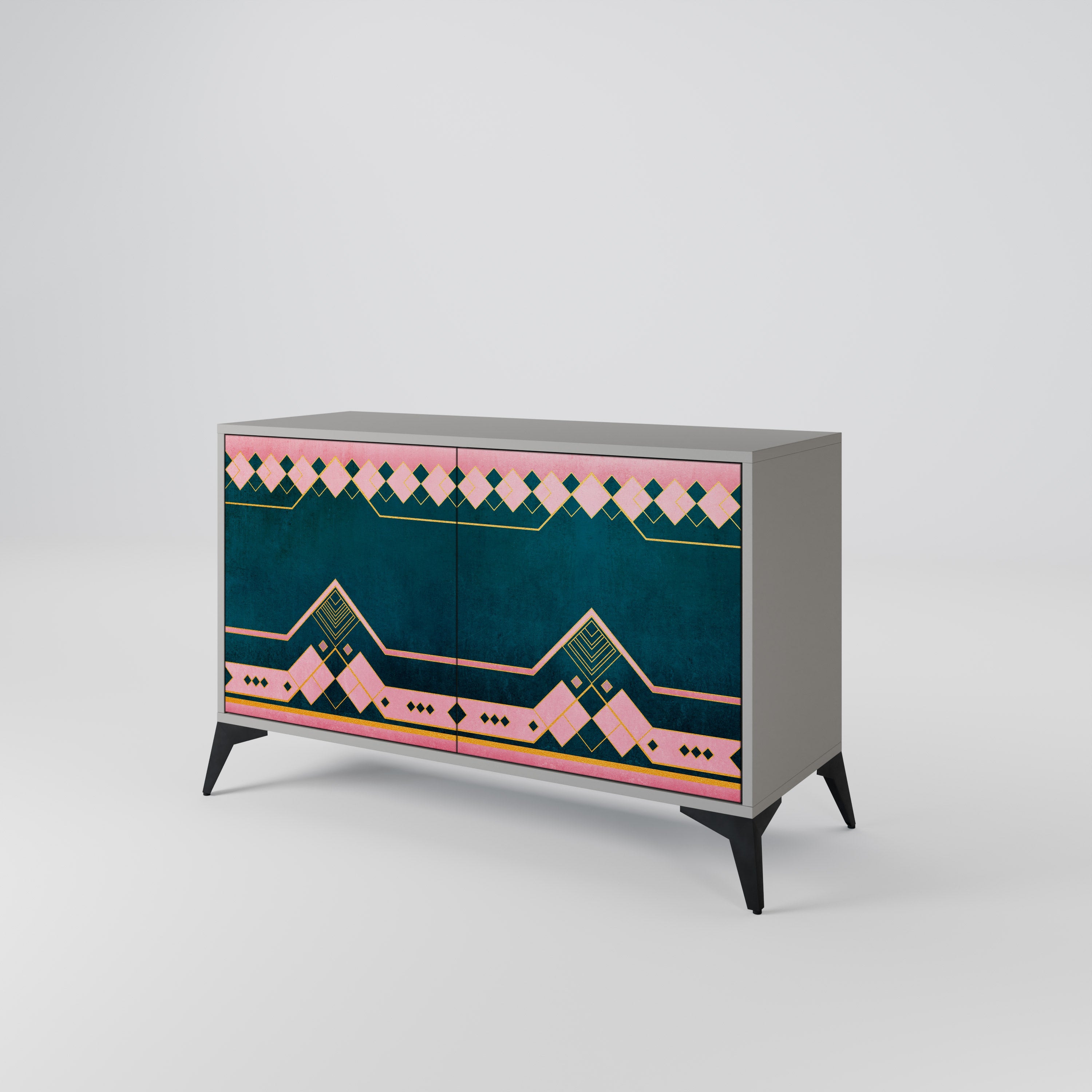 ROYAL COMPOSITION Sideboard mit 2 Türen in Grau