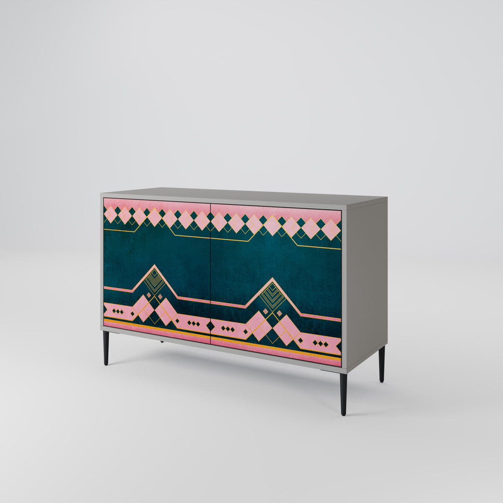 ROYAL COMPOSITION Sideboard mit 2 Türen in Grau