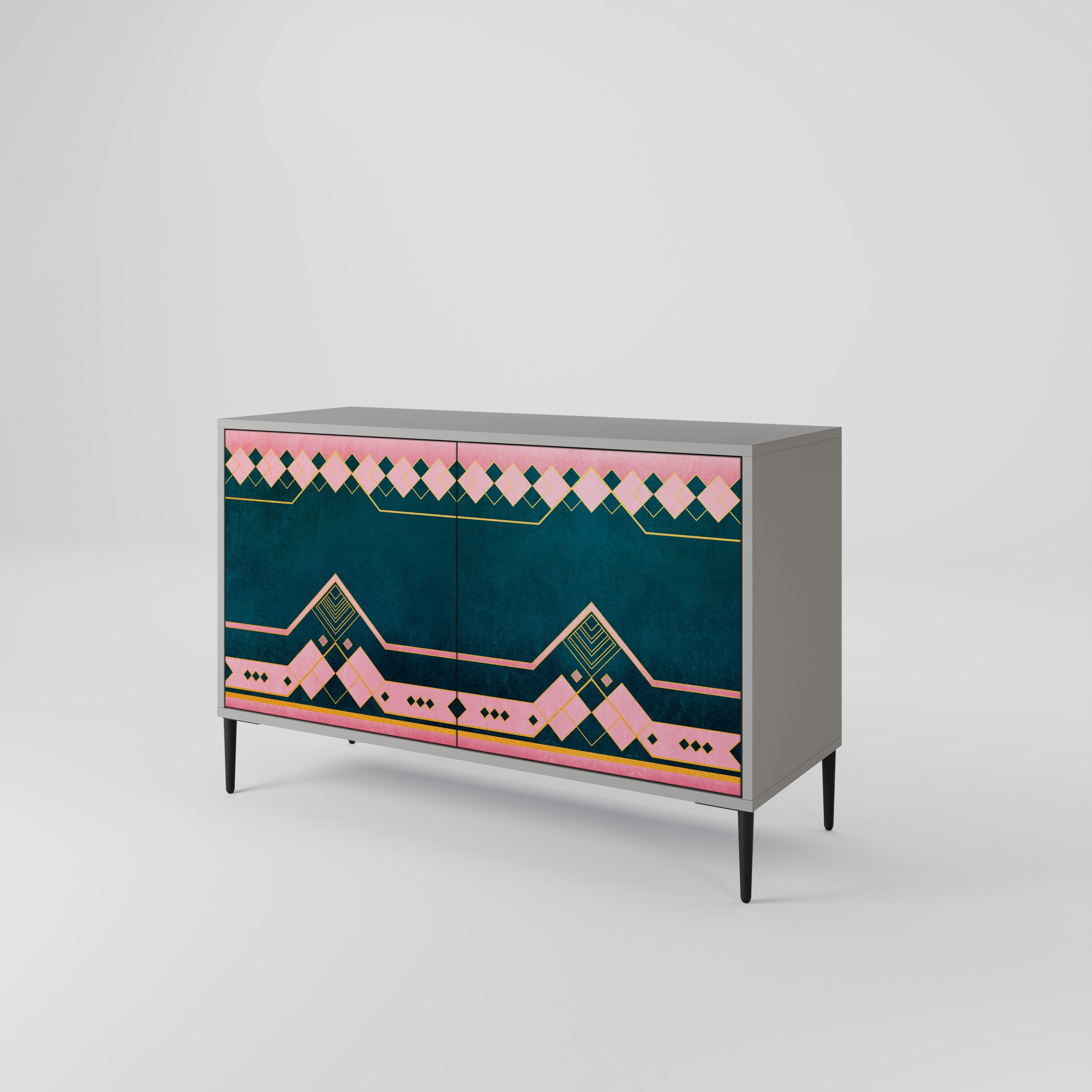 ROYAL COMPOSITION Sideboard mit 2 Türen in Grau
