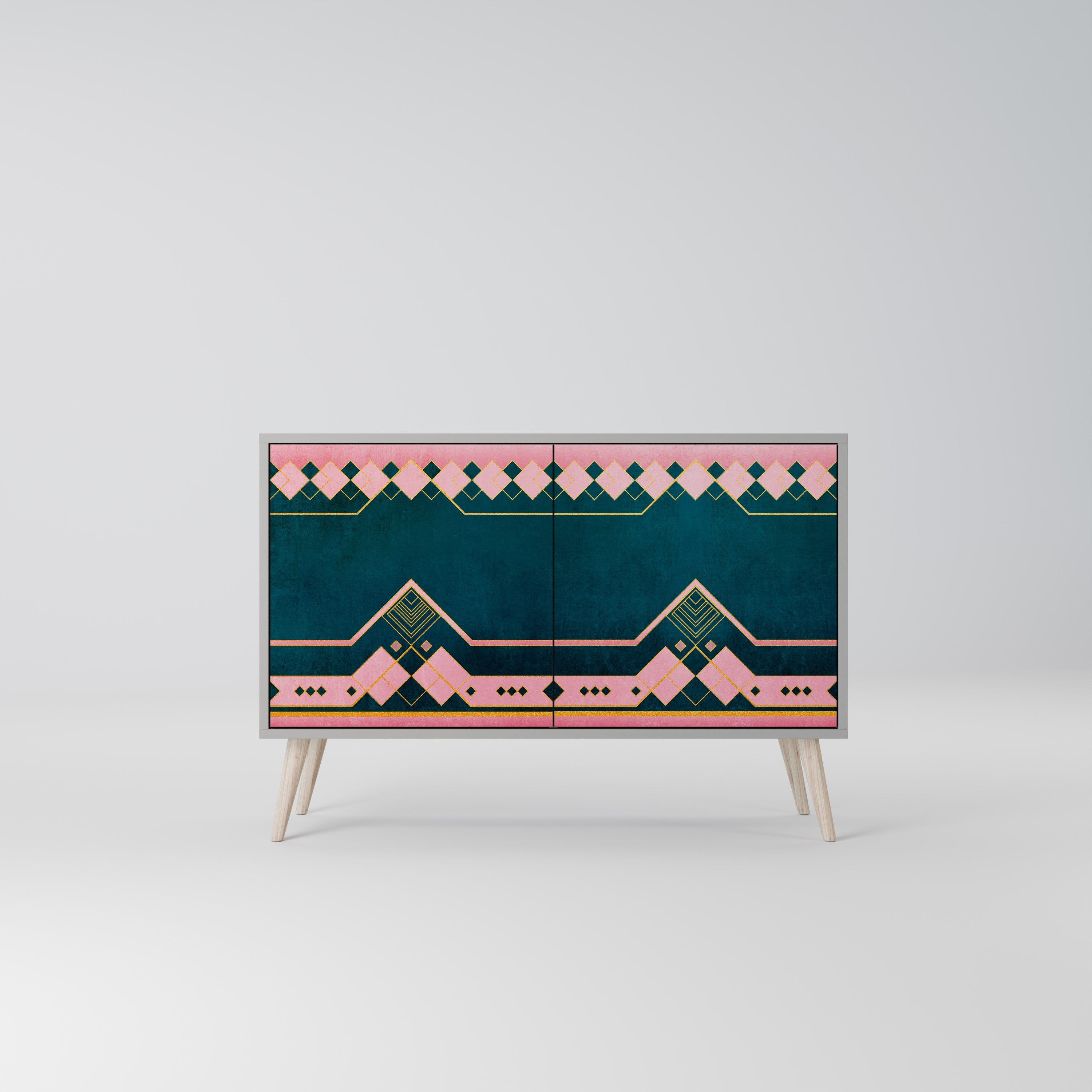 ROYAL COMPOSITION Sideboard mit 2 Türen in Grau