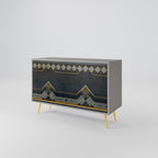 ROYAL ORDINARINESS Sideboard mit 2 Türen in Grau