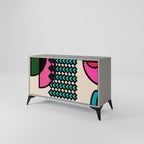 GEOMETRIC RHAPSODY Sideboard mit 2 Türen in Grau