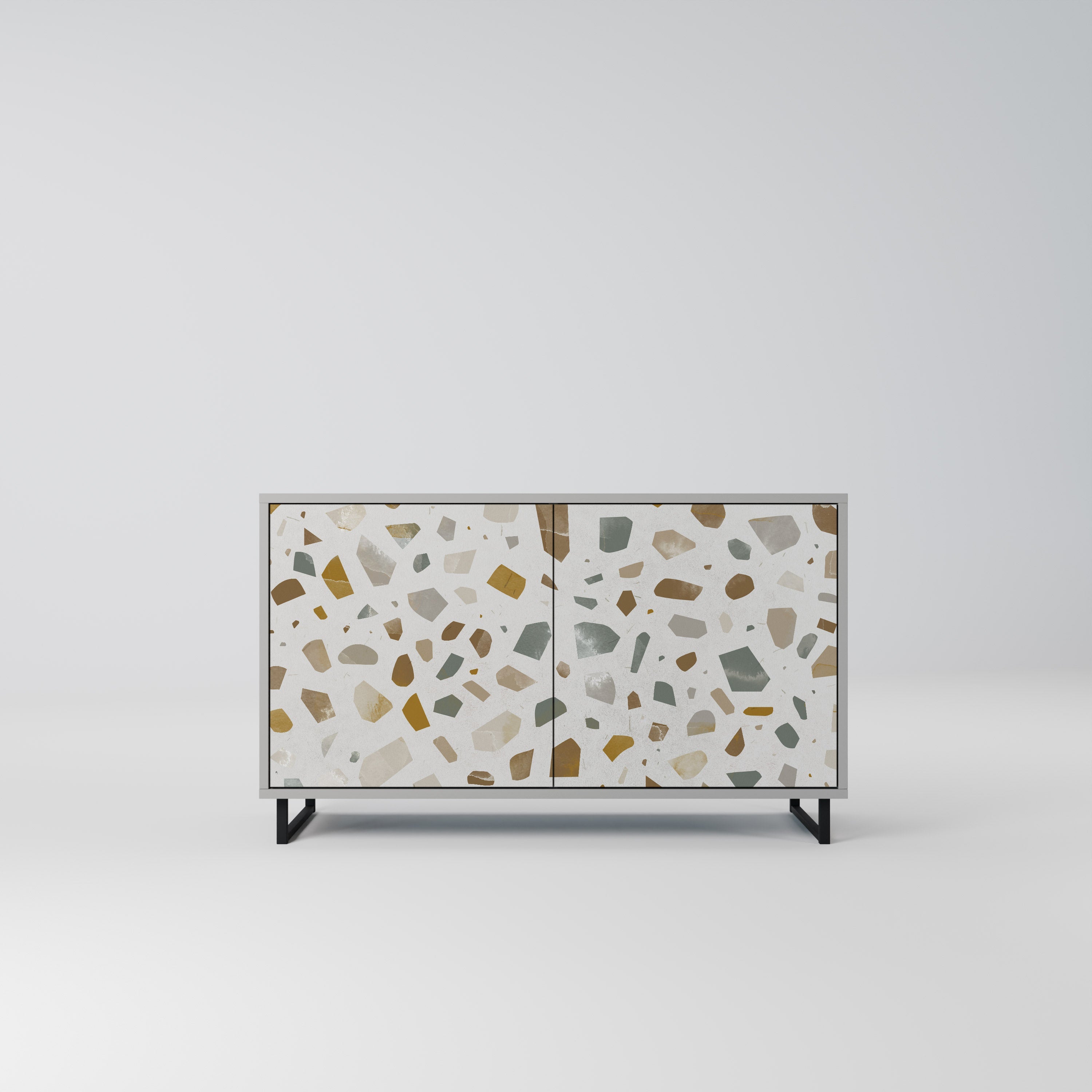 PIECES OF TOMORROW Sideboard mit 2 Türen in Grau