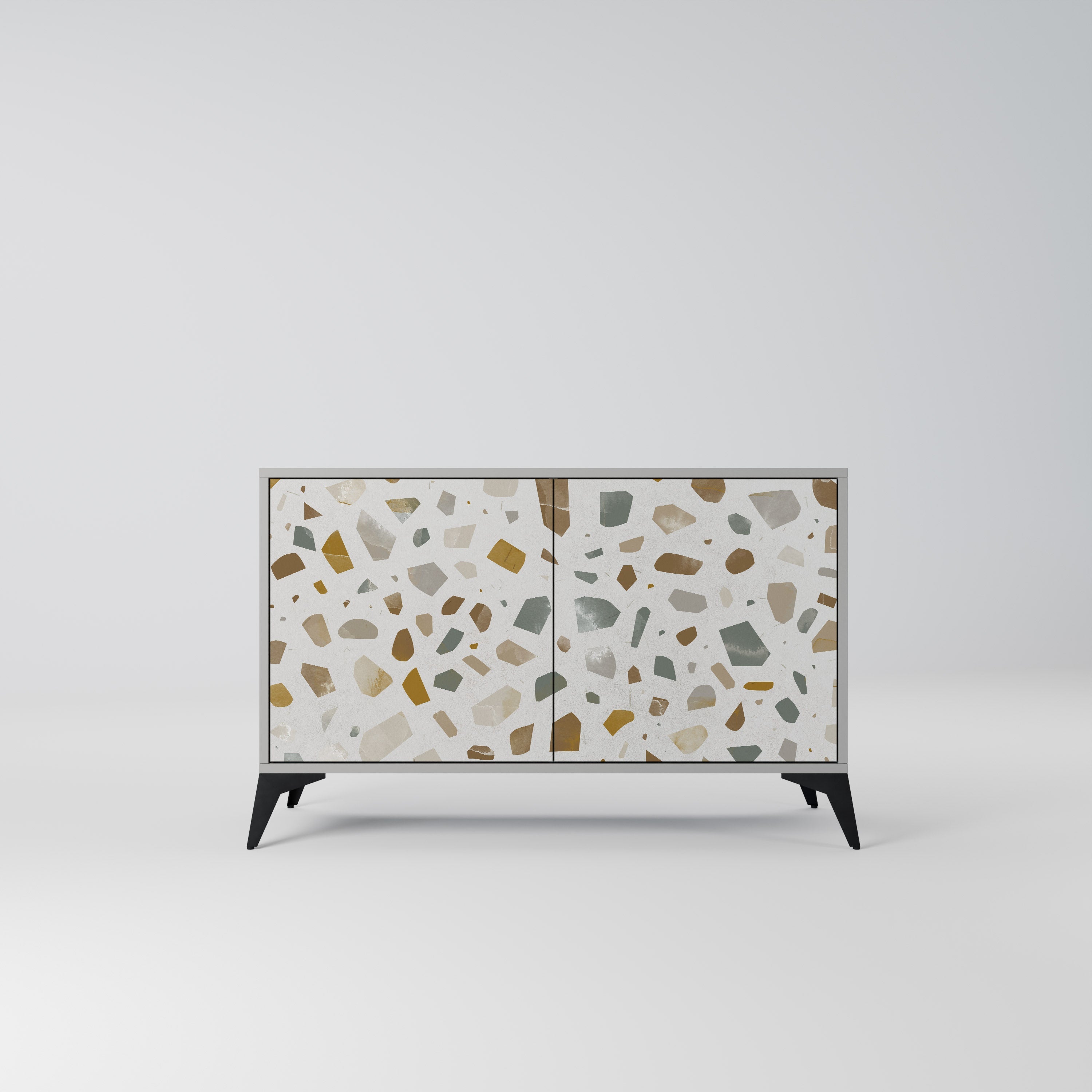 PIECES OF TOMORROW Sideboard mit 2 Türen in Grau