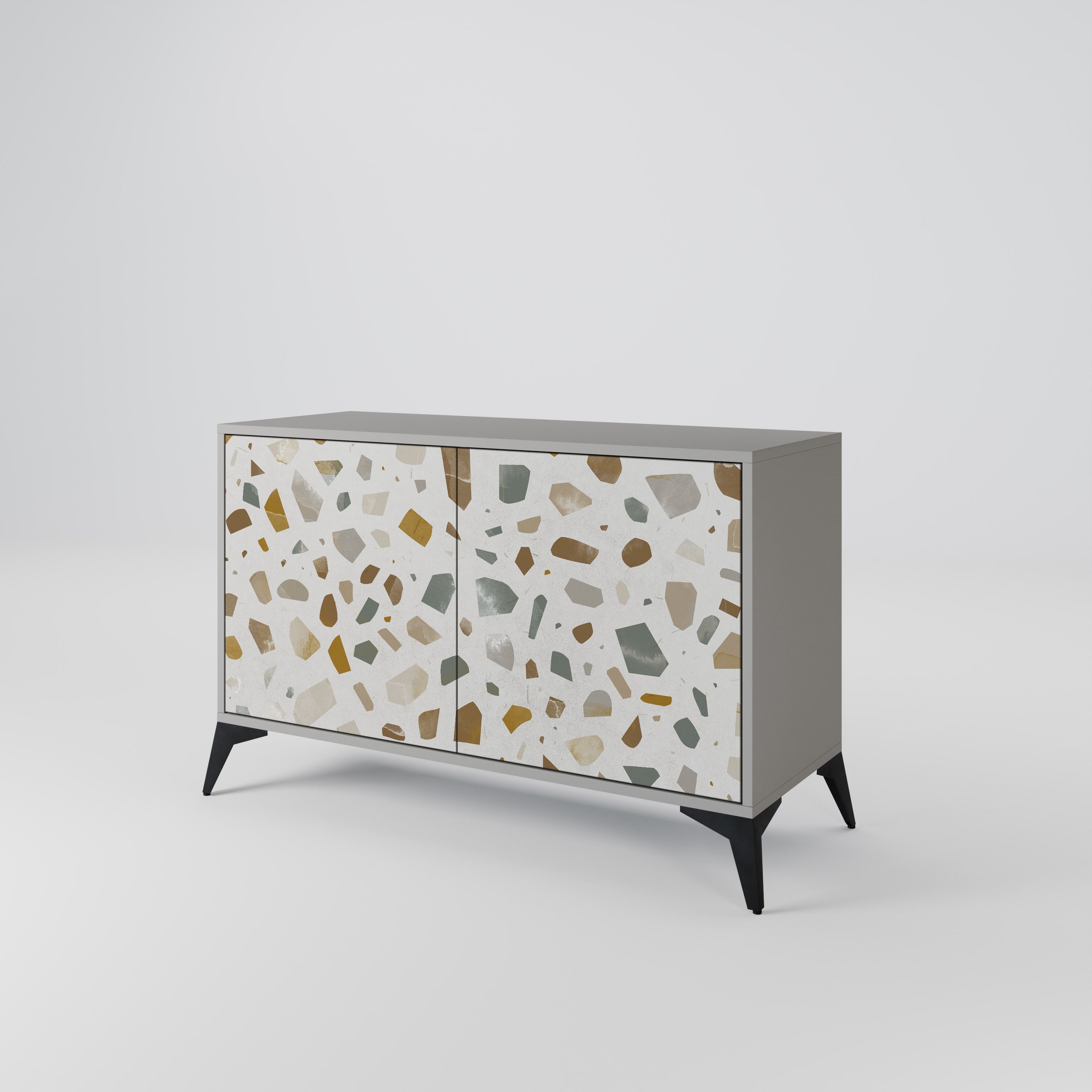 PIECES OF TOMORROW Sideboard mit 2 Türen in Grau