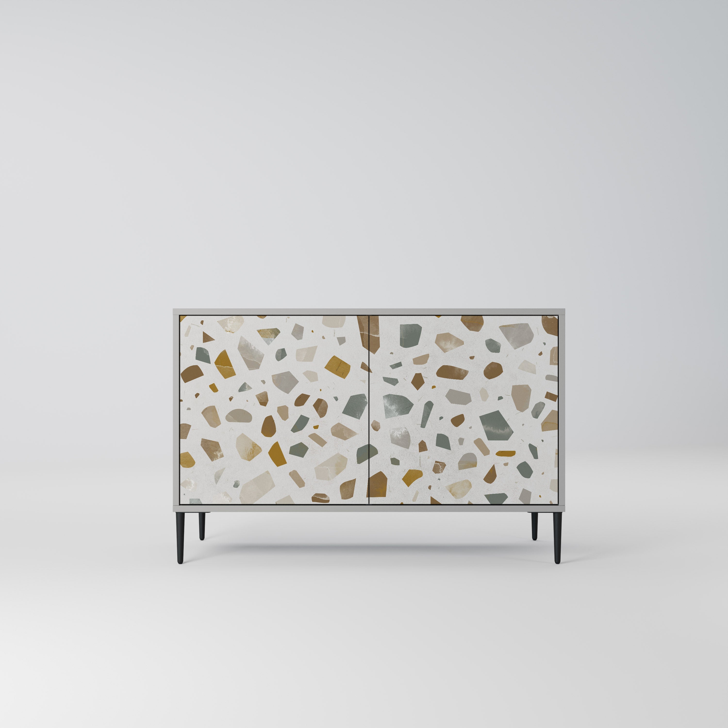 PIECES OF TOMORROW Sideboard mit 2 Türen in Grau