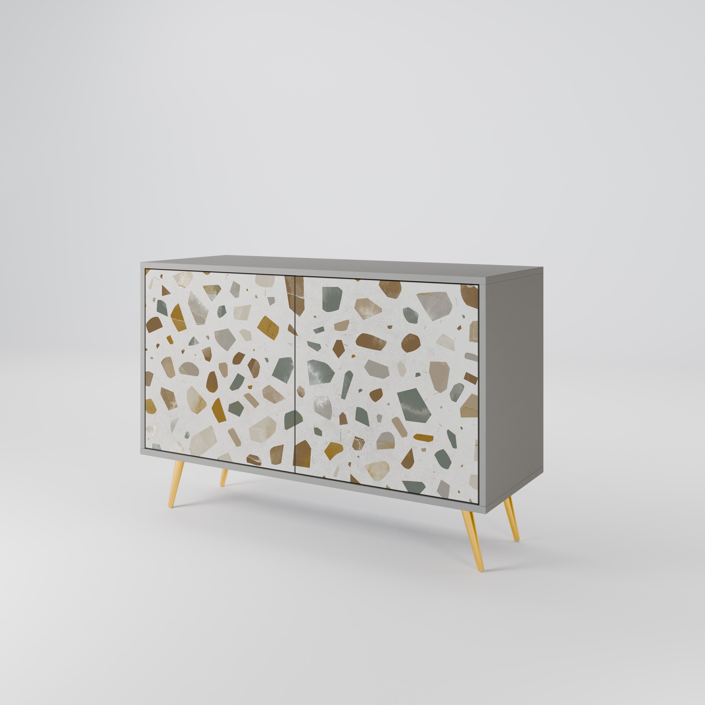 PIECES OF TOMORROW Sideboard mit 2 Türen in Grau