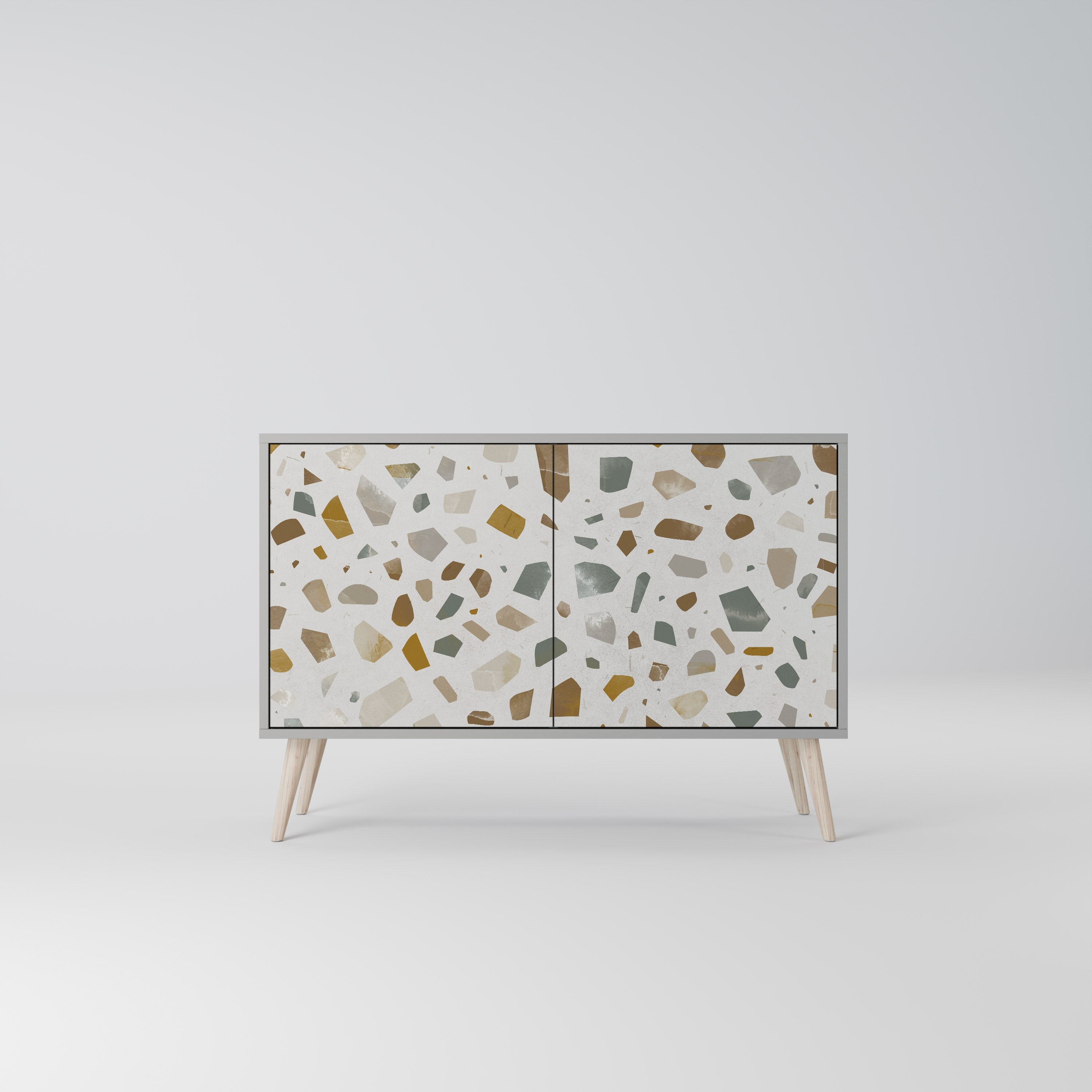 PIECES OF TOMORROW Sideboard mit 2 Türen in Grau
