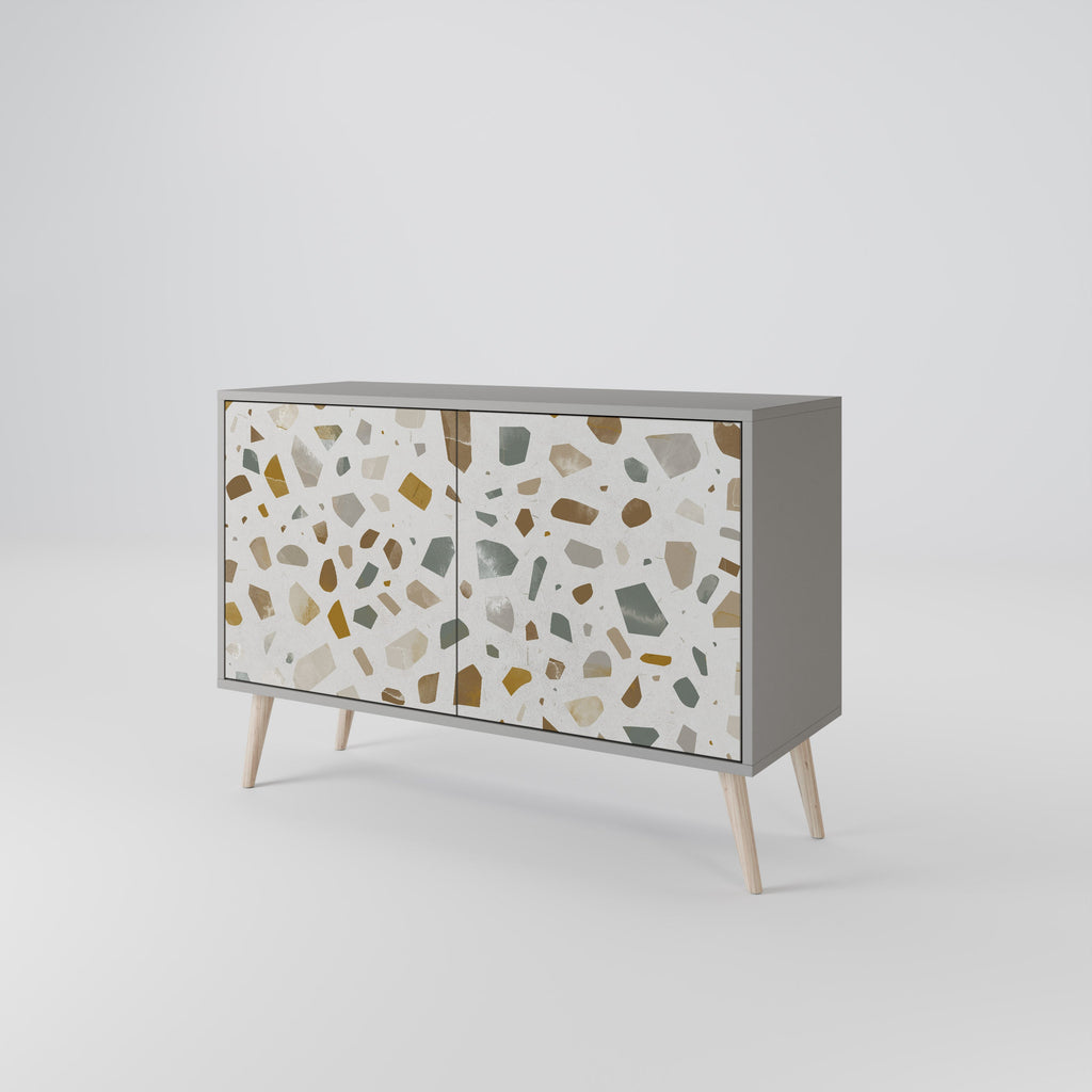 PIECES OF TOMORROW Sideboard mit 2 Türen in Grau