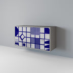 THE RIGHT PLACES Sideboard mit 2 Türen in Grau