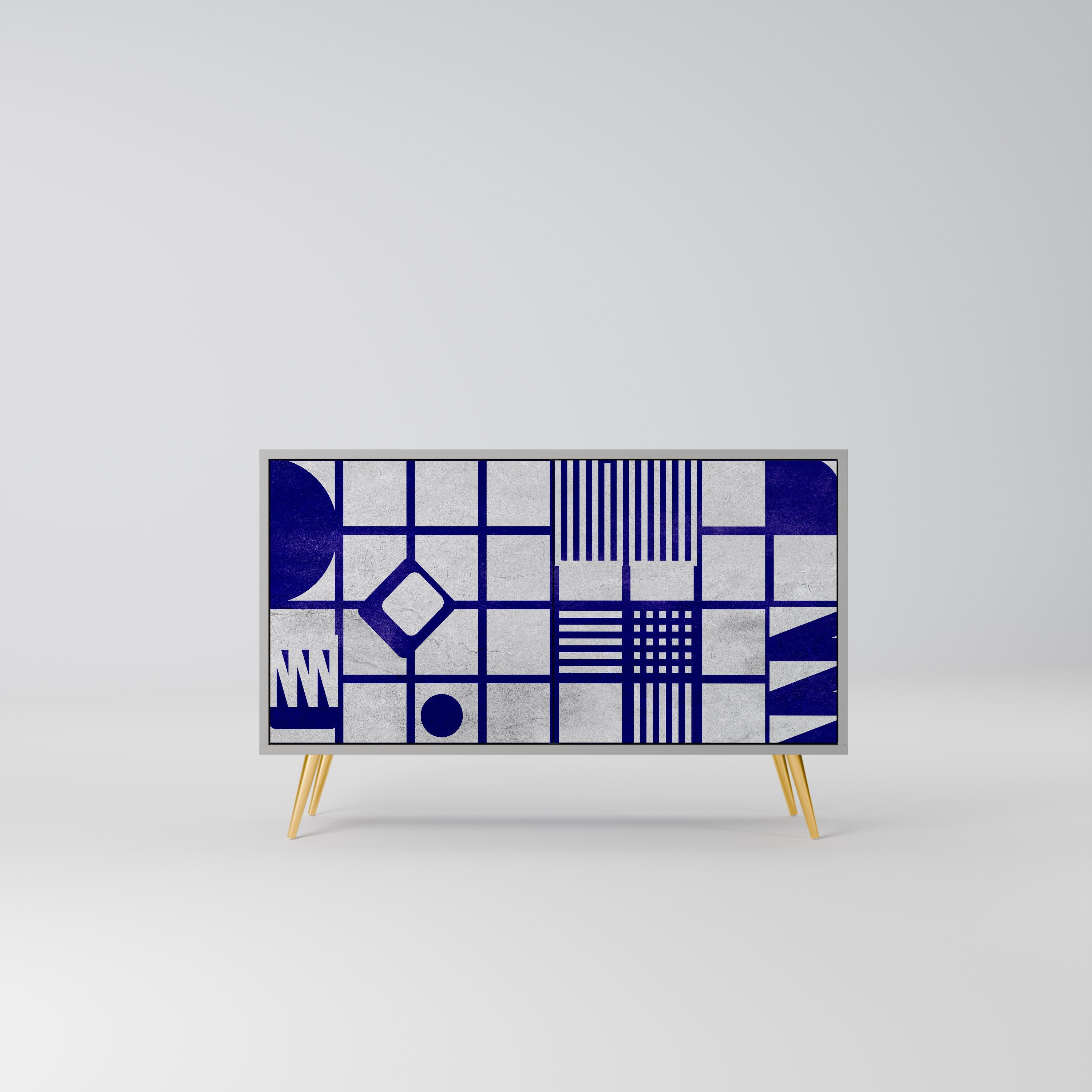 THE RIGHT PLACES Sideboard mit 2 Türen in Grau