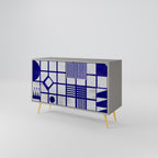 THE RIGHT PLACES Sideboard mit 2 Türen in Grau