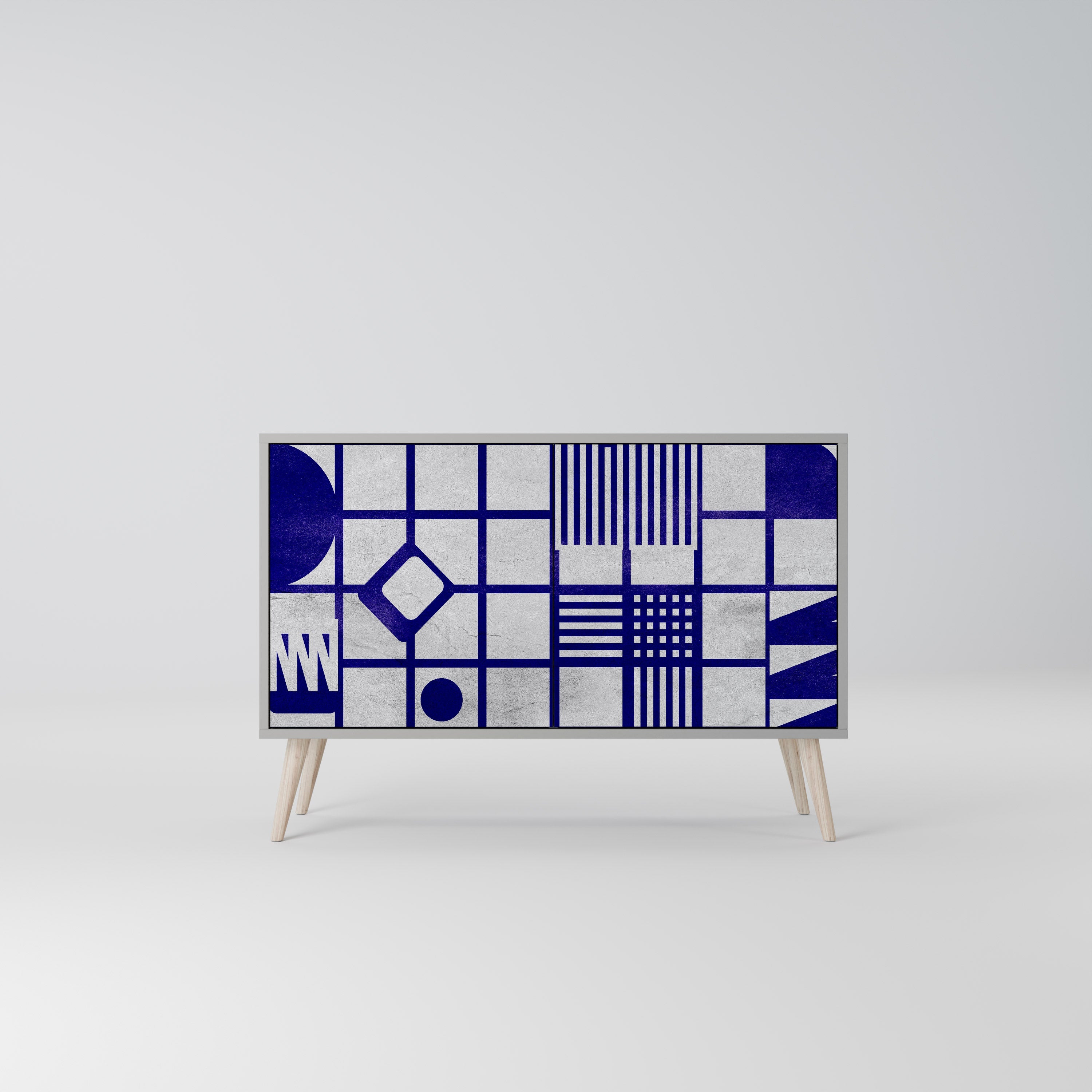 THE RIGHT PLACES Sideboard mit 2 Türen in Grau