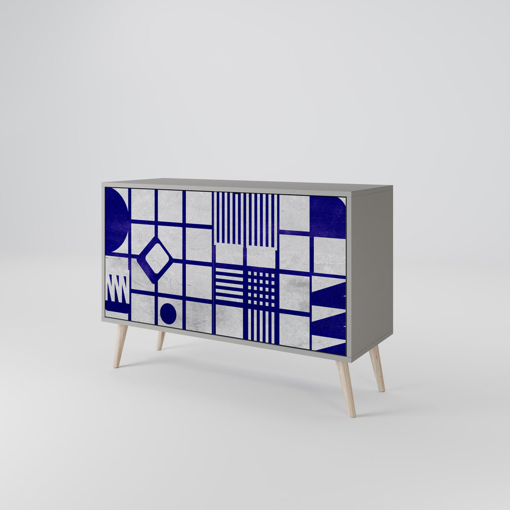 THE RIGHT PLACES Sideboard mit 2 Türen in Grau