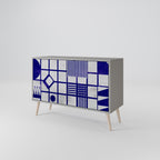 THE RIGHT PLACES Sideboard mit 2 Türen in Grau