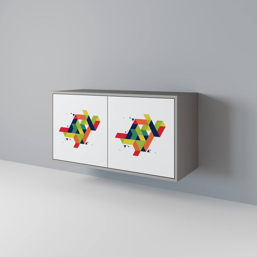 FUTURE SIGN Sideboard mit 2 Türen in Grau