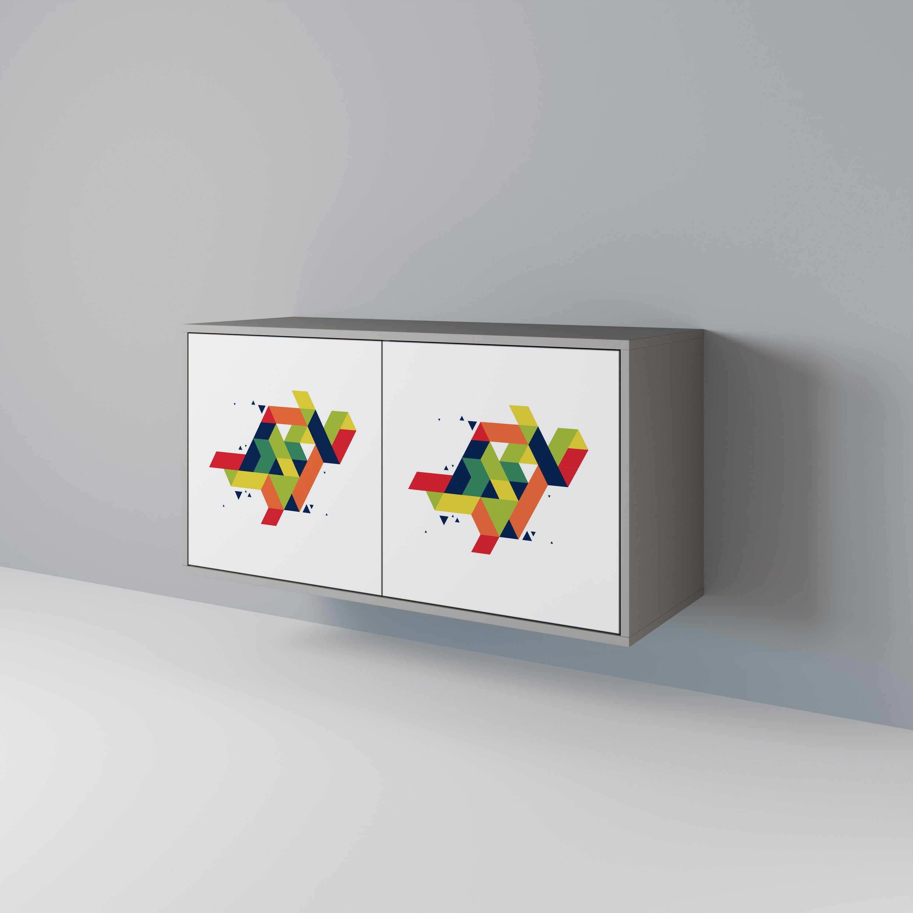 FUTURE SIGN Sideboard mit 2 Türen in Grau