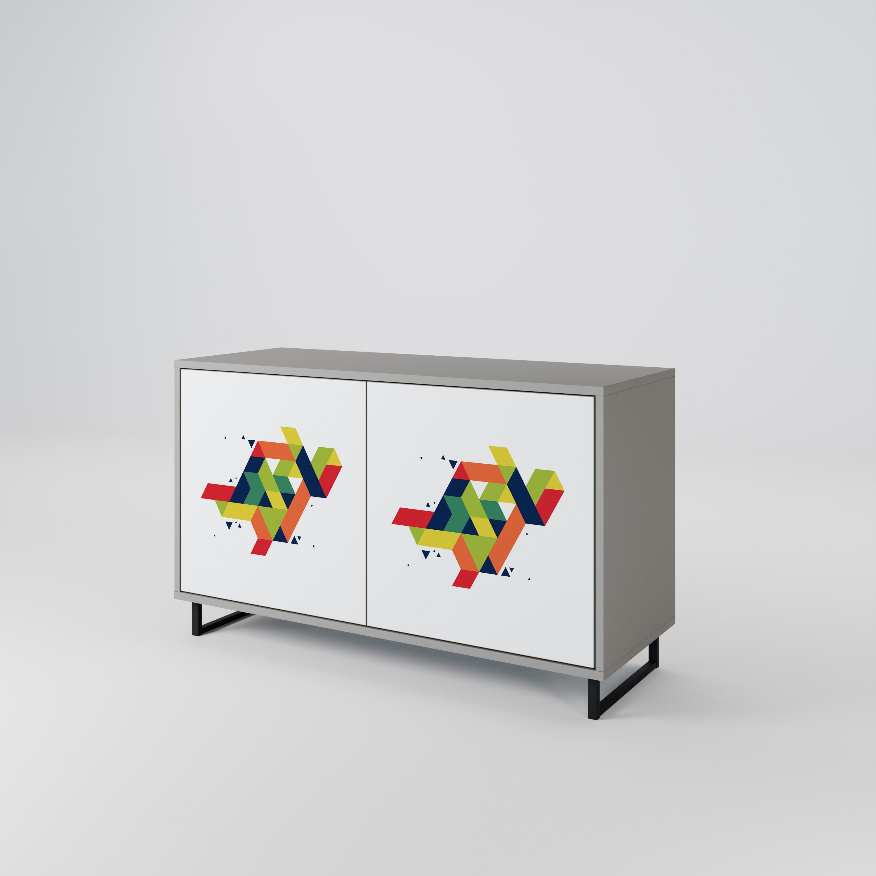 FUTURE SIGN Sideboard mit 2 Türen in Grau