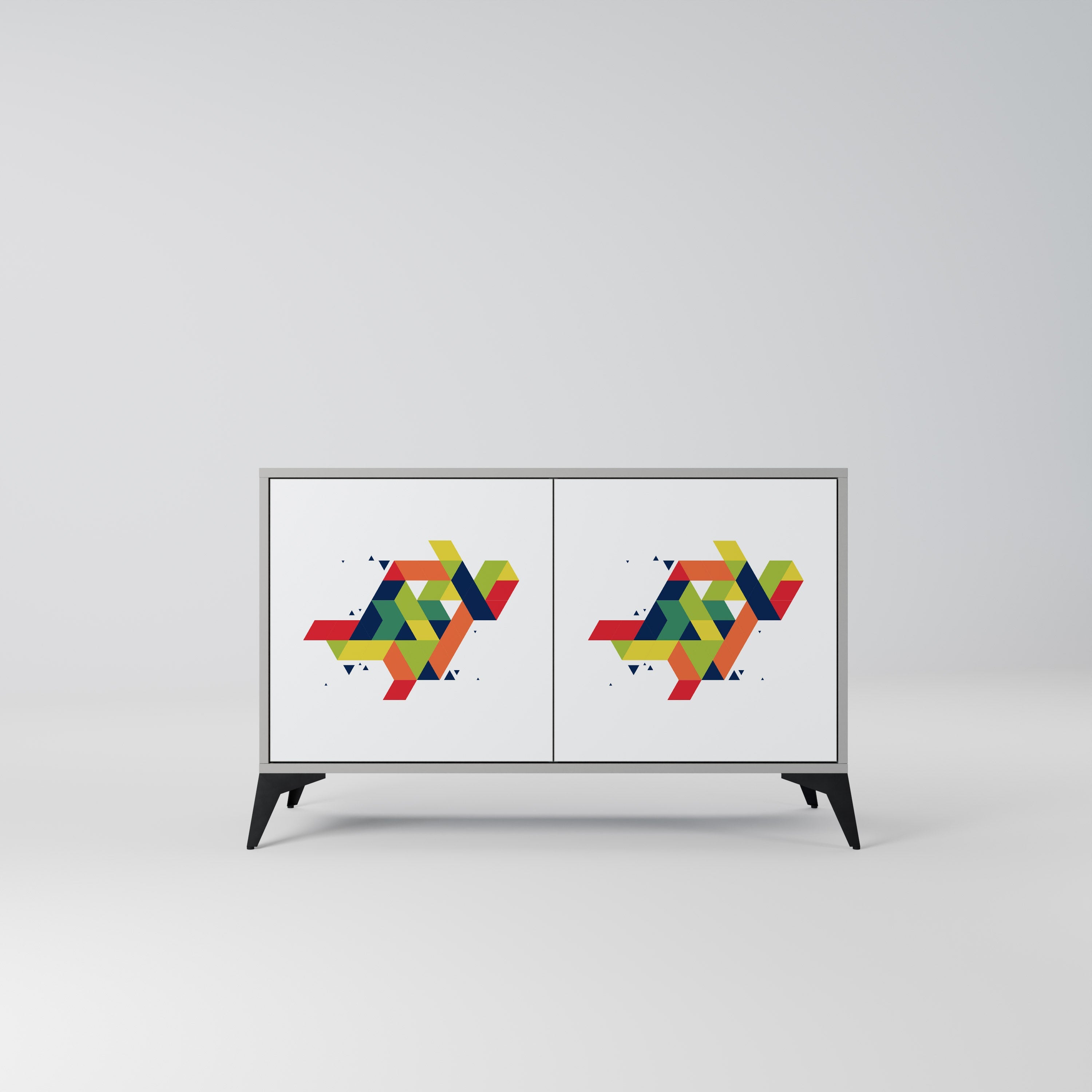 FUTURE SIGN Sideboard mit 2 Türen in Grau