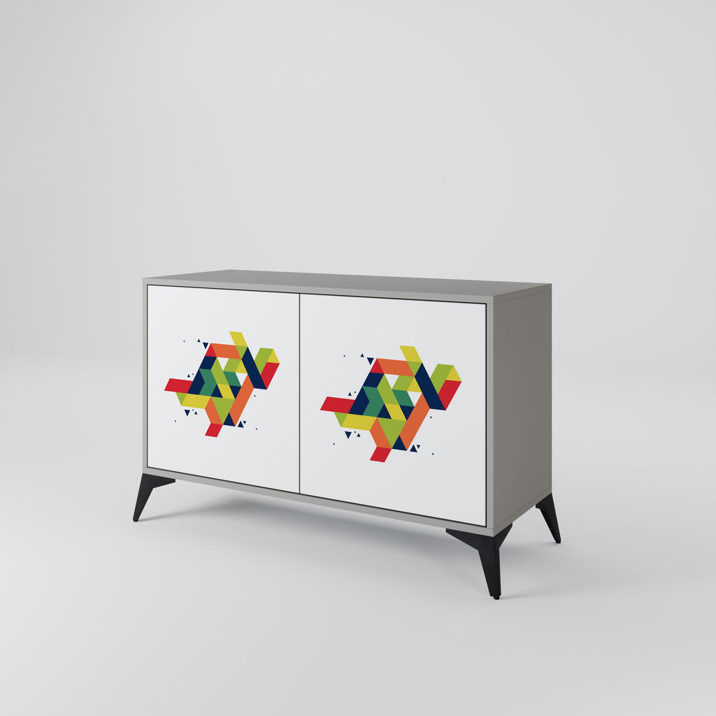 FUTURE SIGN Sideboard mit 2 Türen in Grau