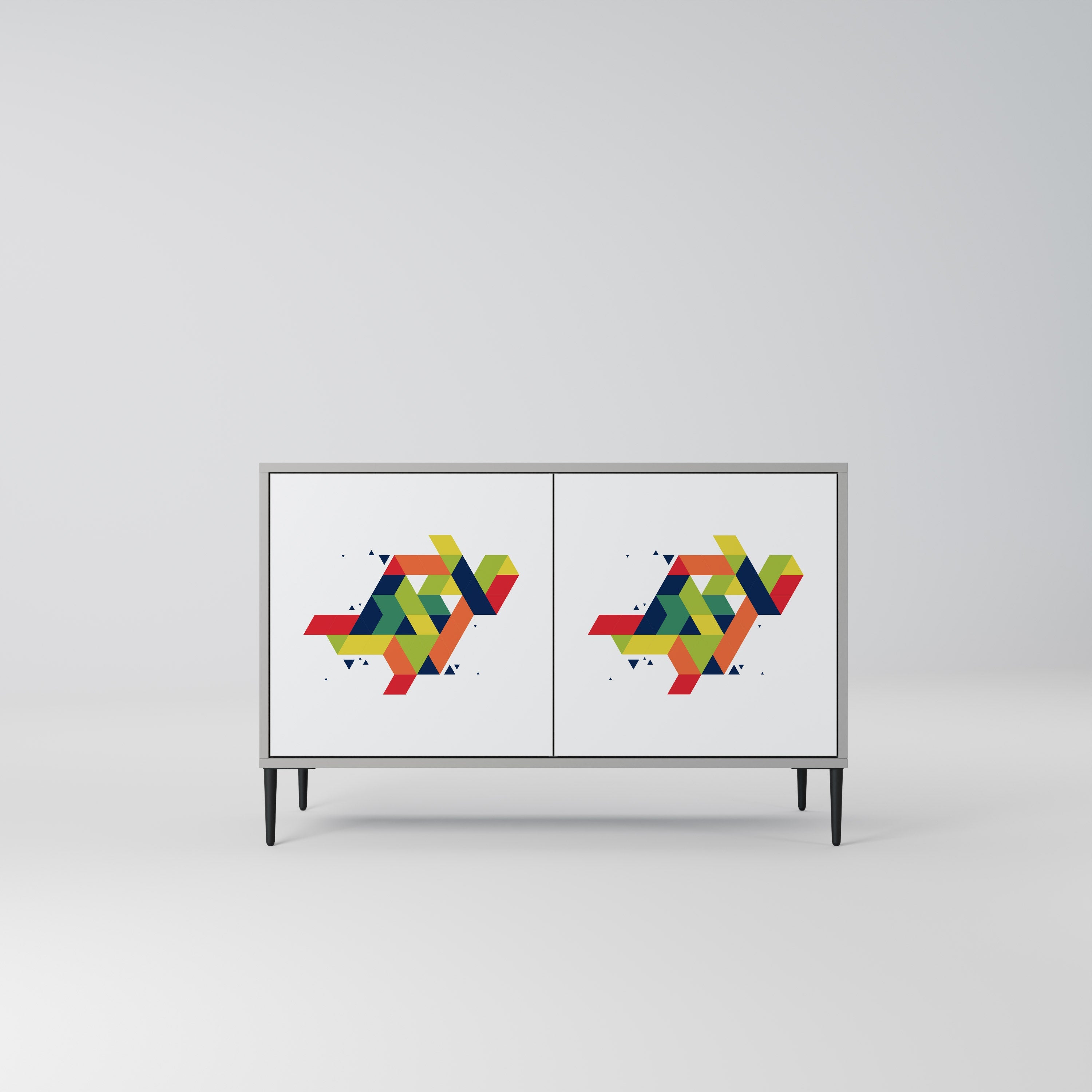 FUTURE SIGN Sideboard mit 2 Türen in Grau