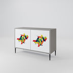 FUTURE SIGN Sideboard mit 2 Türen in Grau