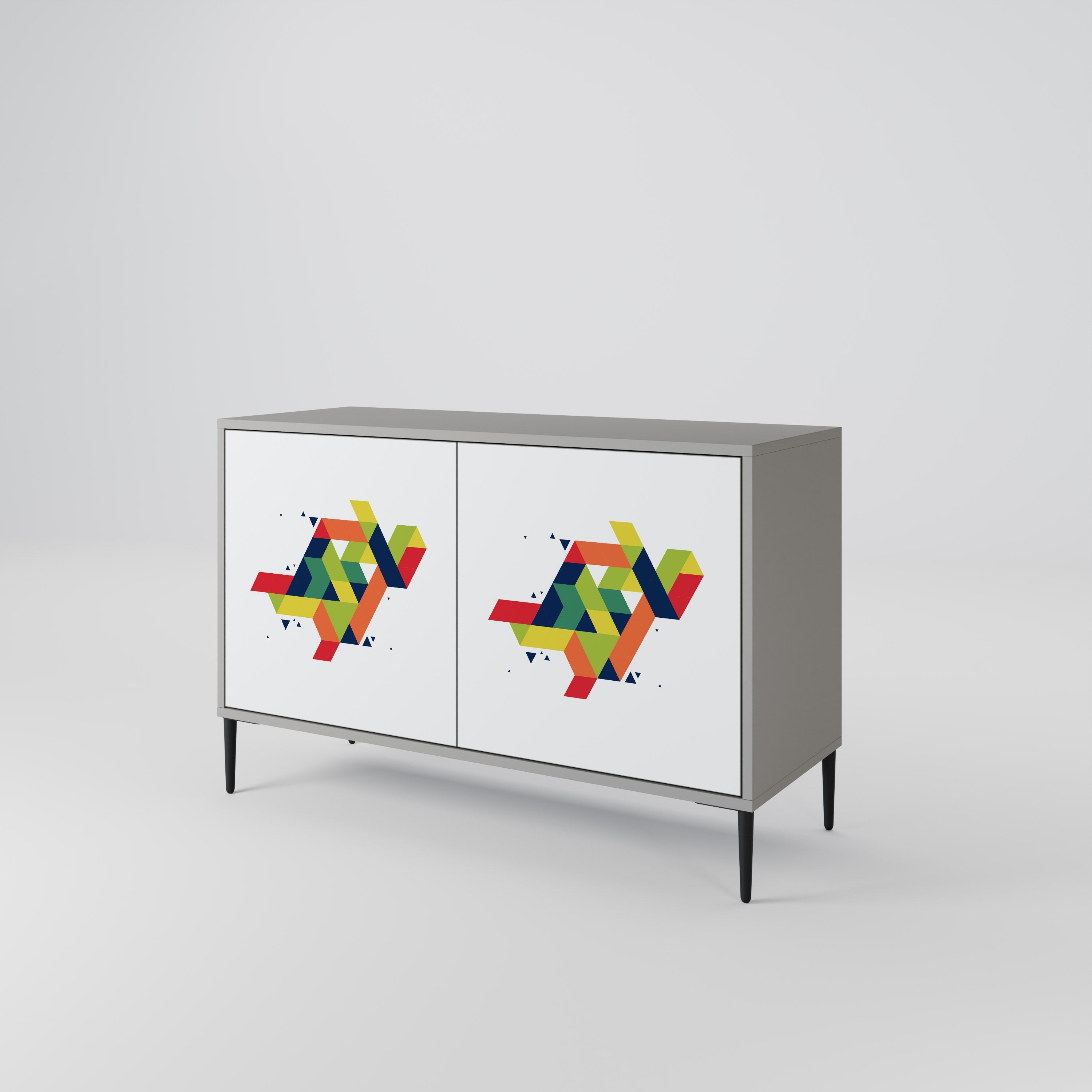 FUTURE SIGN Sideboard mit 2 Türen in Grau