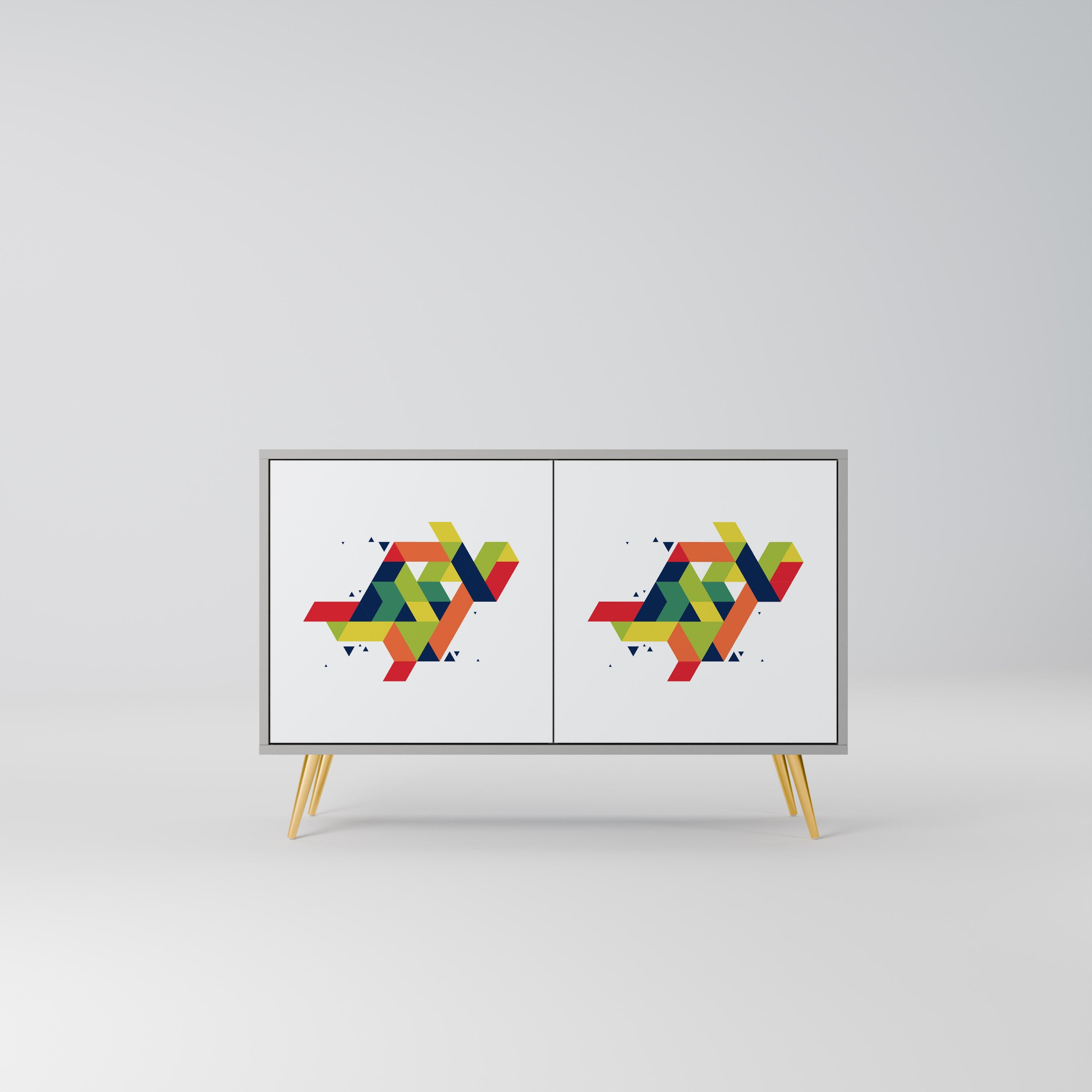 FUTURE SIGN Sideboard mit 2 Türen in Grau