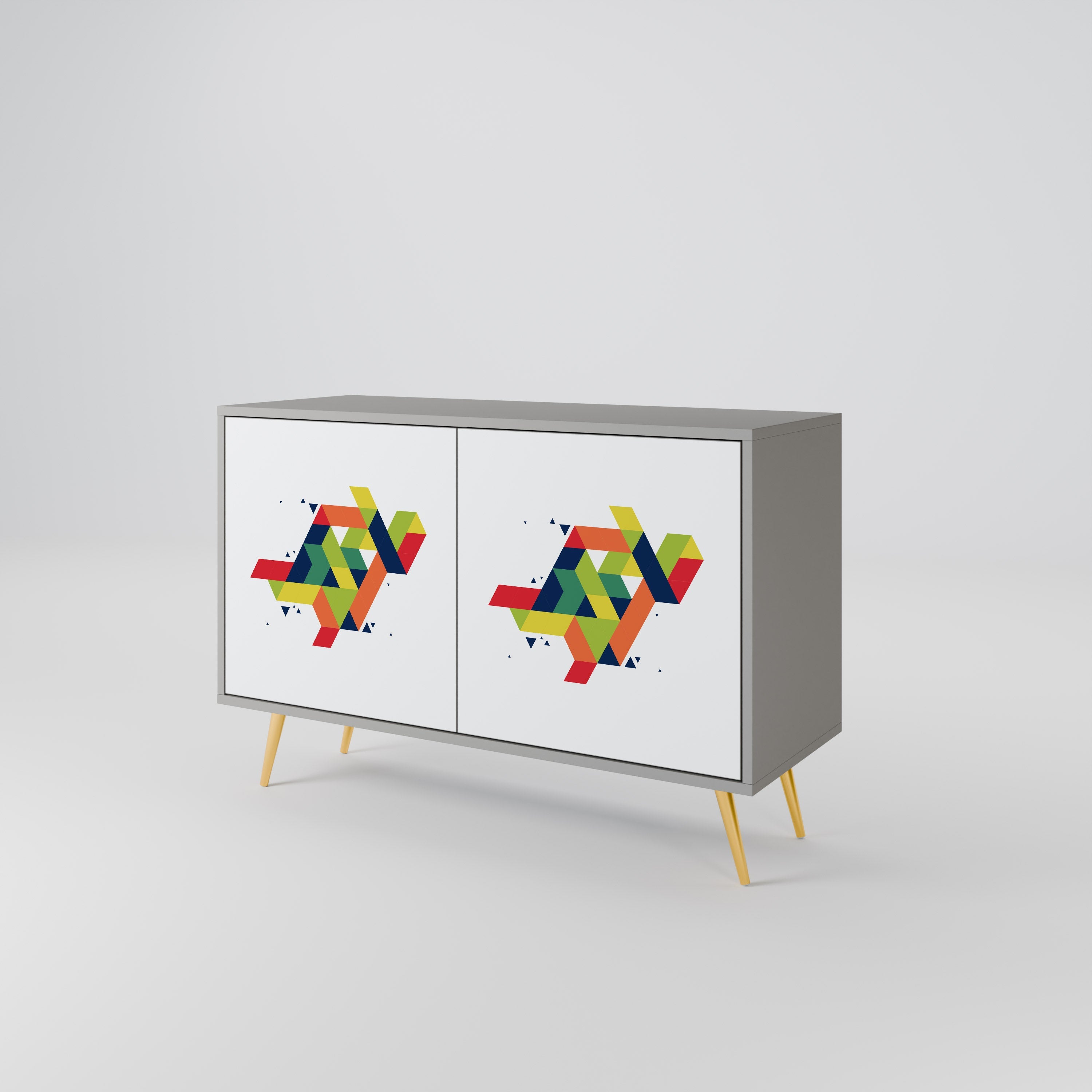 FUTURE SIGN Sideboard mit 2 Türen in Grau