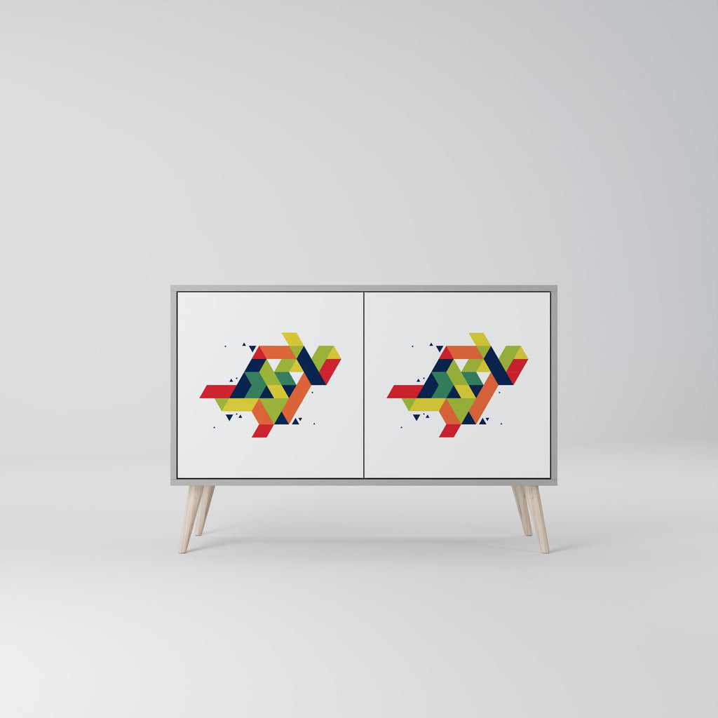 FUTURE SIGN Sideboard mit 2 Türen in Grau