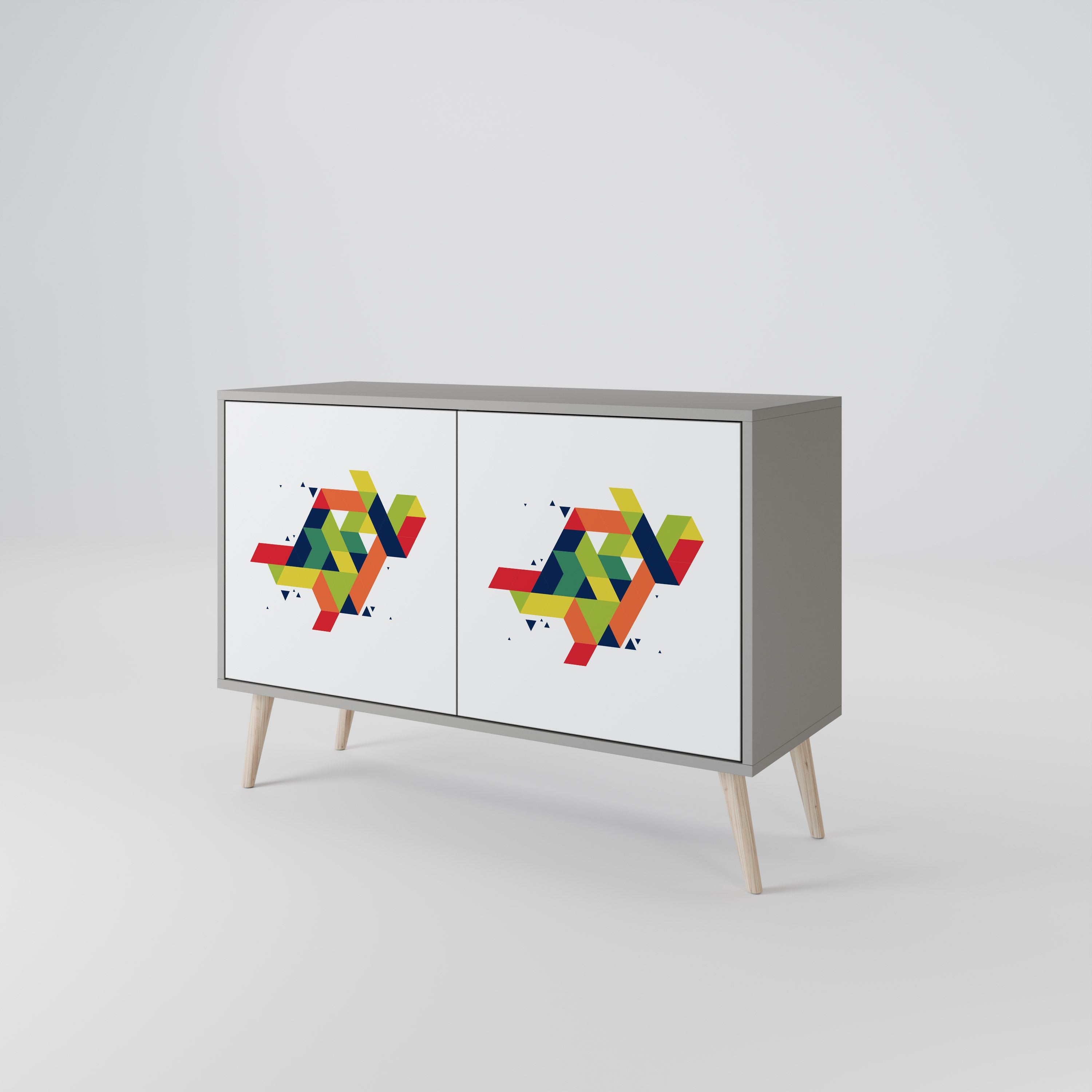 FUTURE SIGN Sideboard mit 2 Türen in Grau