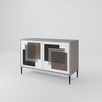 SHADOW SYNCHRONY Sideboard mit 2 Türen in Grau