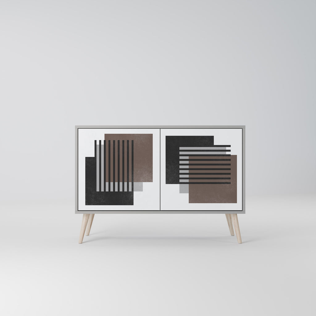 SHADOW SYNCHRONY Sideboard mit 2 Türen in Grau
