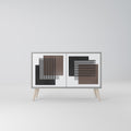 SHADOW SYNCHRONY Sideboard mit 2 Türen in Grau