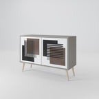 SHADOW SYNCHRONY Sideboard mit 2 Türen in Grau